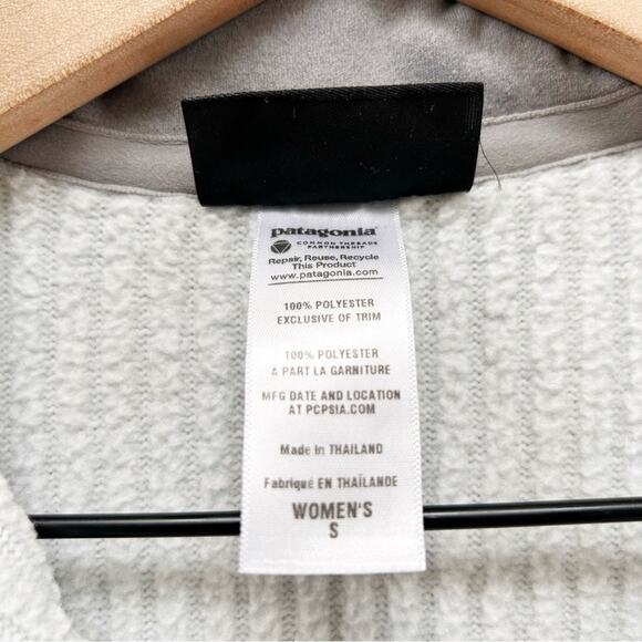 Patagonia Better Sweater Stripe Marsupial Half Zip Pullover Jacket Grey size S - Picture 8 of 11